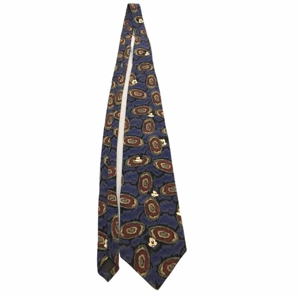 Disney Mickey Mouse Tie Blue Black - Picture 3 of 6